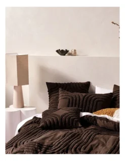 Linen House Farrah Quilt Cover Set In Cacao -Bedding Shop 976525930 987194440 3 720x928