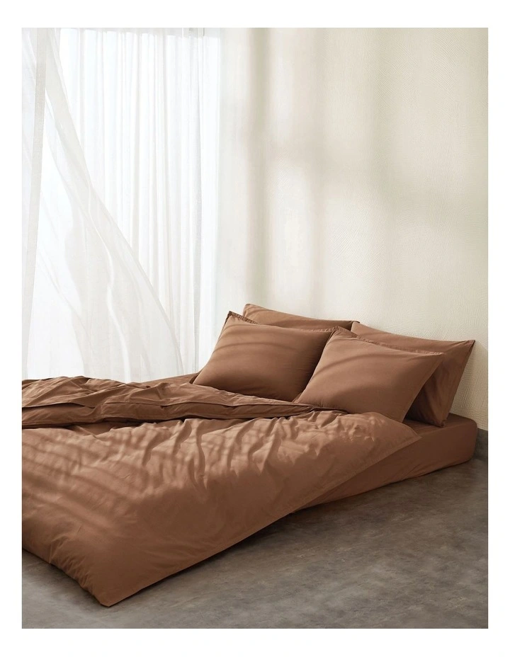 Calvin Klein CK Naturals Tencel Cotton Quilt Cover Set In Sandalwood 3 Calvin Klein CK Naturals Tencel Cotton Quilt Cover Set In Sandalwood