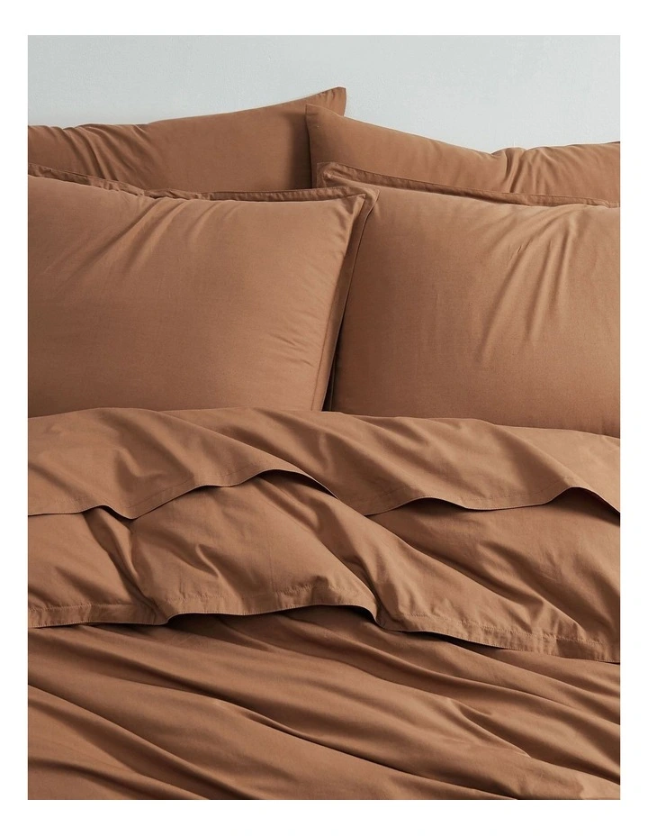 Calvin Klein CK Naturals Tencel Cotton Quilt Cover Set In Sandalwood 4 Calvin Klein CK Naturals Tencel Cotton Quilt Cover Set In Sandalwood - Image 2