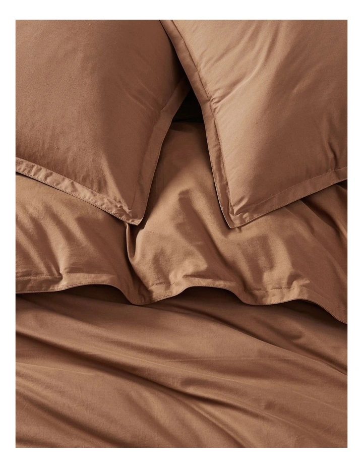 Calvin Klein CK Naturals Tencel Cotton Quilt Cover Set In Sandalwood 5 Calvin Klein CK Naturals Tencel Cotton Quilt Cover Set In Sandalwood - Image 3