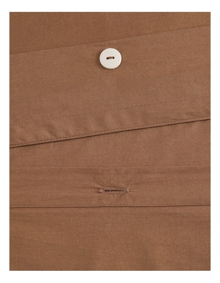 Calvin Klein CK Naturals Tencel Cotton Quilt Cover Set In Sandalwood 9 Calvin Klein CK Naturals Tencel Cotton Quilt Cover Set In Sandalwood - Image 7