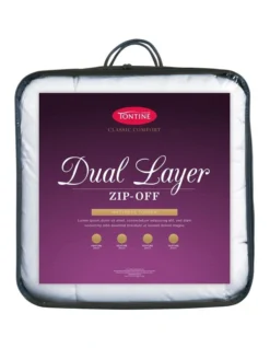 Classic Comfort Cushion Top Zip Off Topper In White