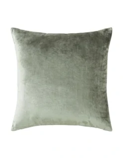 Braylon Square Cushion In Green Smoke