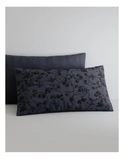 Nisha Pillowcase Pair In Deep Indigo