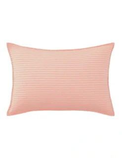 Reilly Stripe Breakfast Cushion In Papaya