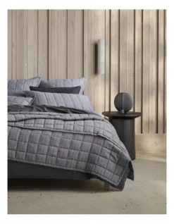 Rybar Tailored Sham In Carbon -Bedding Shop 989005870 2 720x928