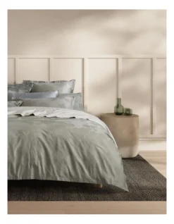 Sabal Tailored Pillowcase Pair In Green Smoke -Bedding Shop 989006320 2 720x928