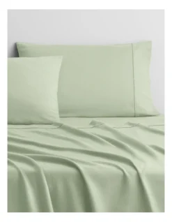 Sheridan Flannelette Dyes Sheet Set In Green Tea -Bedding Shop 989007670 2 720x928