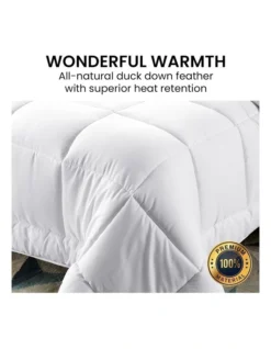 Duck Down Feather Quilt 500GSM Duvet Doona King In White 14 Duck Down Feather Quilt 500GSM Duvet Doona King In White -Bedding Shop 989374510 6 720x928