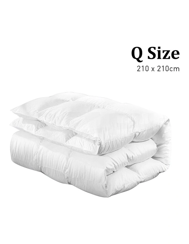 Duck Down Feather Quilt 500GSM Comforter Doona Queen In White 6 Duck Down Feather Quilt 500GSM Comforter Doona Queen In White - Image 4