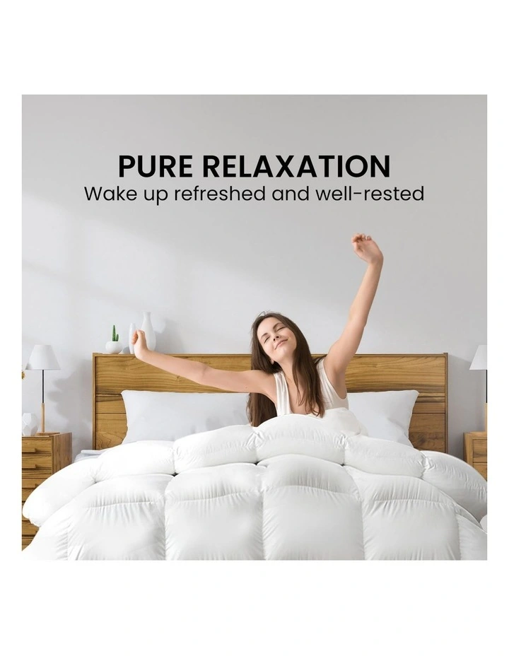 Duck Down Feather Quilt 500GSM Comforter Doona Queen In White 9 Duck Down Feather Quilt 500GSM Comforter Doona Queen In White - Image 7