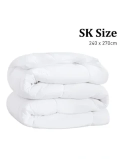 Duck Down Feather Quilt 500GSM Comforter Doona Super King In White -Bedding Shop 989374690 4 720x928