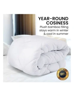 Microfibre Bamboo Quilt 500GSM Comforter Doona King In White -Bedding Shop 989376400 6 720x928