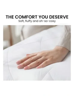 Microfibre Bamboo Quilt 500GSM Comforter Doona King In White -Bedding Shop 989376400 7 720x928