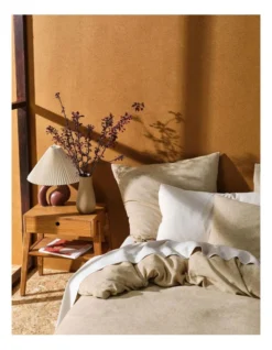 Linen House Hemp Triblend Quilt Cover Set In Ochre -Bedding Shop 991888840 991887400 2 720x928