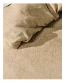 Linen House Hemp Triblend Quilt Cover Set In Ochre -Bedding Shop 991888840 991887400 3 720x928