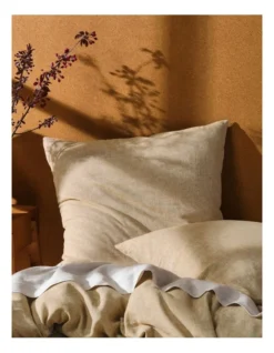 Linen House Hemp Triblend Quilt Cover Set In Ochre -Bedding Shop 991888840 991887400 5 720x928