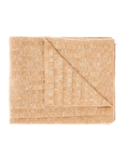 Linen House Giverny Throw In Caramel